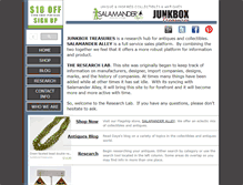 Tablet Screenshot of junkboxtreasures.com